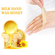 Milk Honey Hand Wax Brightening Moisturizing Repair Exfoliating Peel Off Mask Dead Skin Removal for Soft Smooth Hands Care