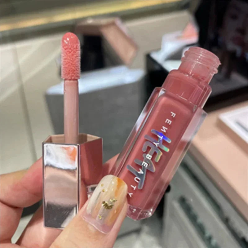 Fashion Fenty Beauty 9 Colors Lip Gloss Waterproof Liquid Lipstick Nude Pink Lips Tint Makeup Moisturizing Lip Glaze Cosmetics