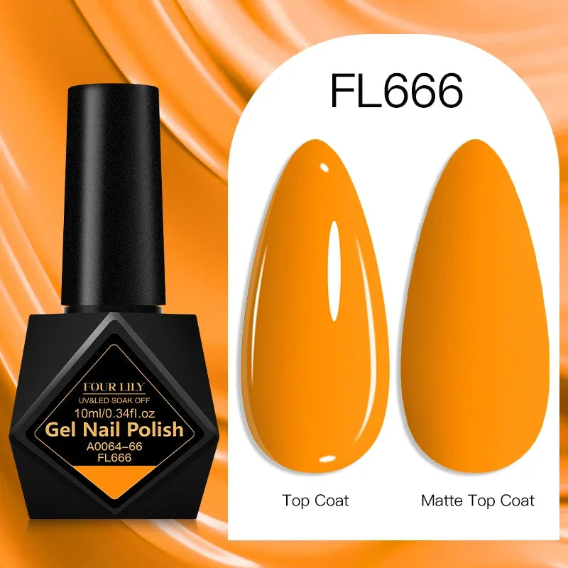 10ml Gel Nail Polish 162 Colors Nail Supplies Vernis Semi Permanent Nail Art Manicure Soak Off LED UV Gel Nail Varnishes Summer