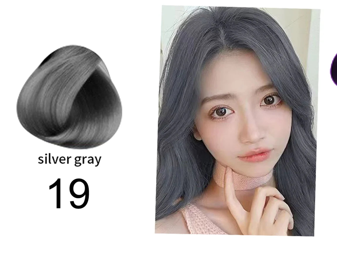 Mokeru 500ml Argan Oil Essence Natural Long Lasting Dark Brown Permanent Hair Dye Shampoo For Gray Hair Women Fast Color Dyeing