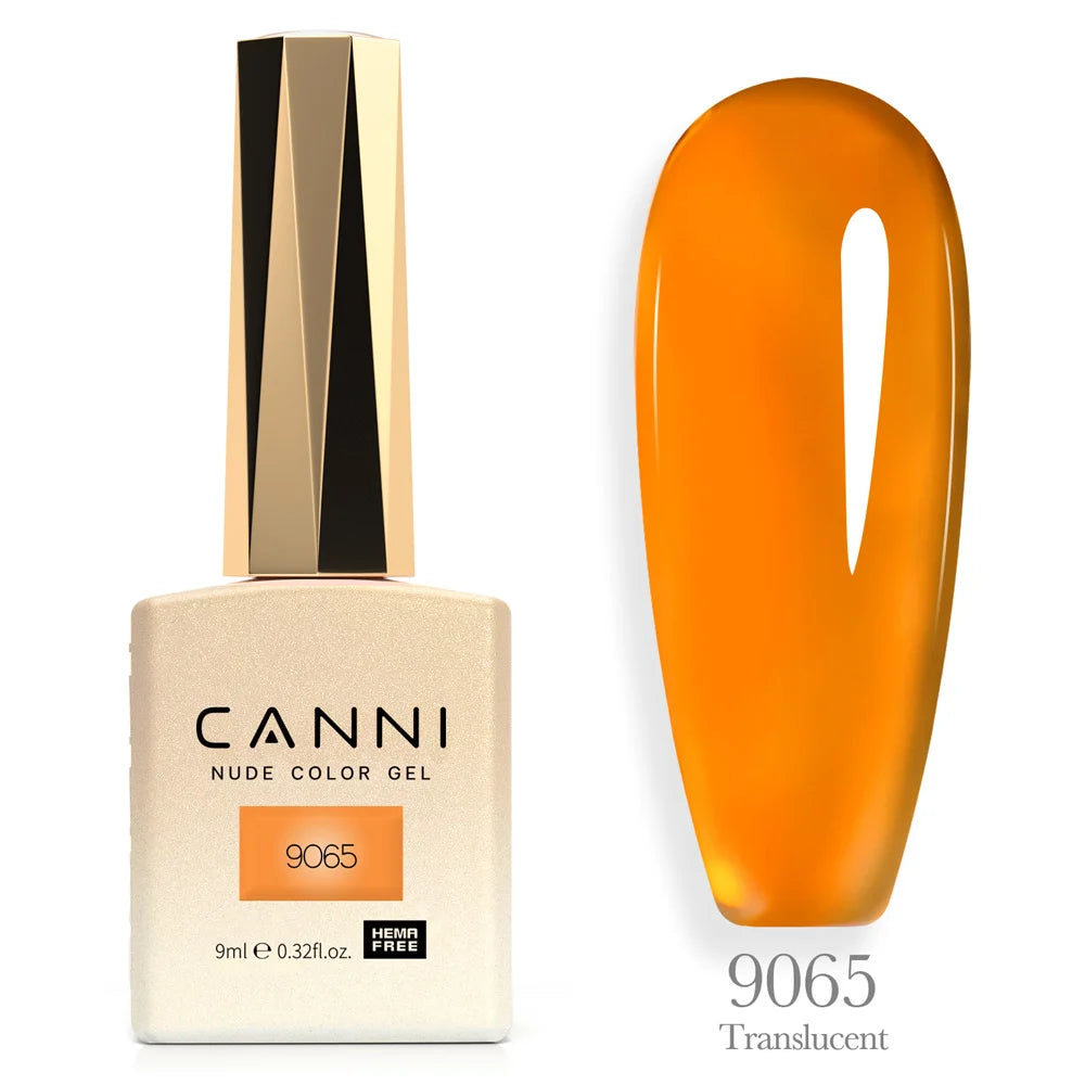 Canni TPO FREE Nail Gel Polish 9ml Jelly Color Transparent Semi Permanent Natural Nude Collection French Nail Gel Lacquer
