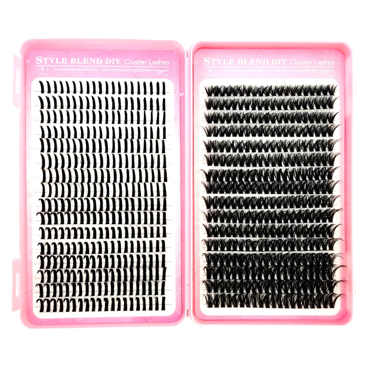 80D Cluster Eyelash Extensions with Lash Spikes Lash Clusters Wispy Eyelashes Clusters Fluffier Individual Lashes Clusters