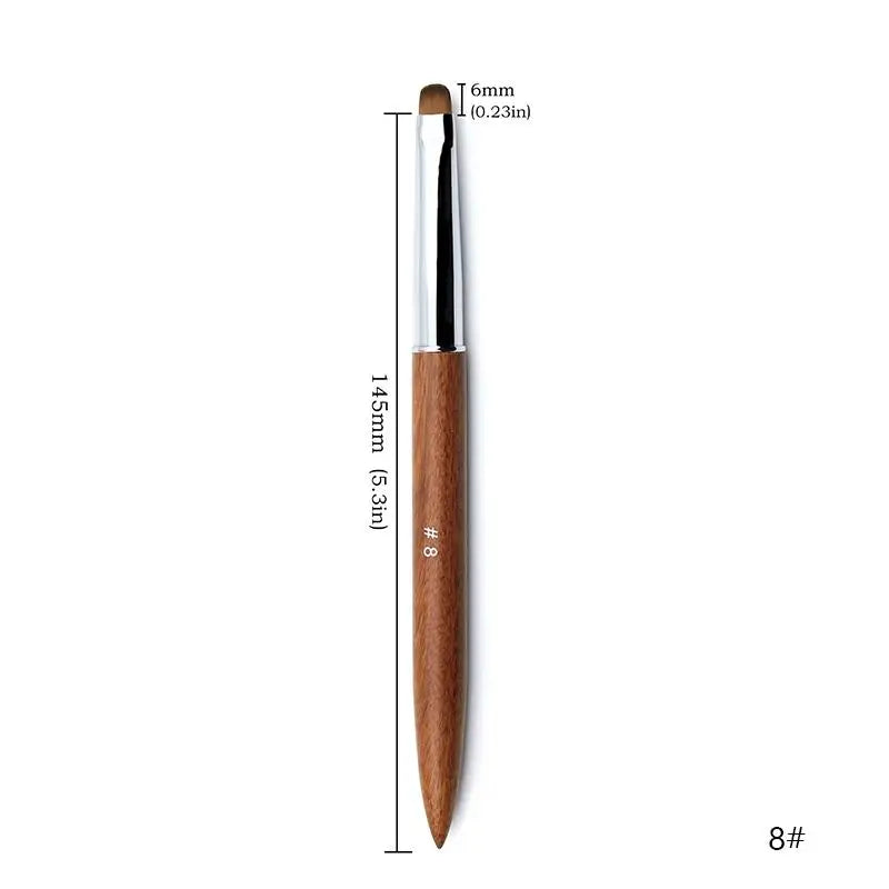 French Nail Art Brushes Flowers Drawing Pen Versatile Nail Drawing Pen Nail Tools Sandalwood Handle Manicure Pen