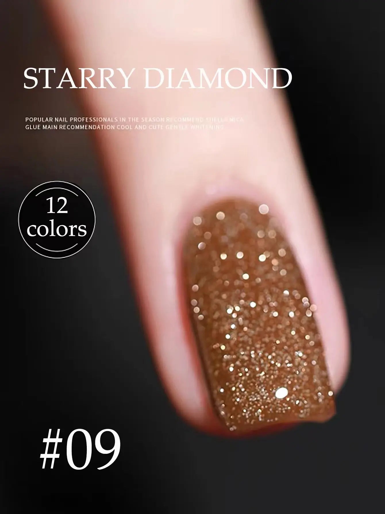 MIANEL 12ML Rock Sugar Crushed Diamond Gel Nail Polish Pink Glitter Nail Polish Top Selling Pink Nails Summer Nails 1-12pcs