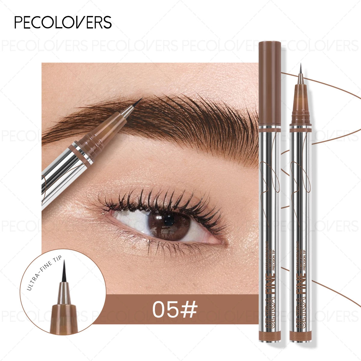 1PC Long-Lasting Waterproof Eyebrow Pencils - Precision Microblading Liquid Eyebrow Tattoo Pencils with Fine Tips for Sketching