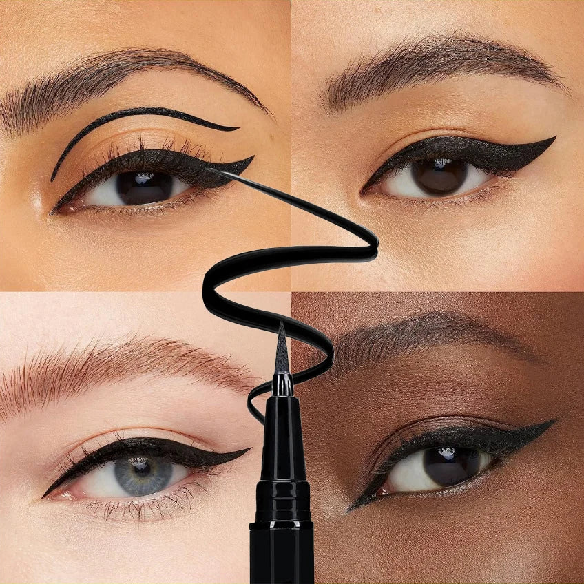 1/2Pcs Black Eyeliner Pencils-Smudge-Proof,  Waterproof Long-Lasting &Beginner-Friendly Smooth High Pigmented Punk Eye Makeup