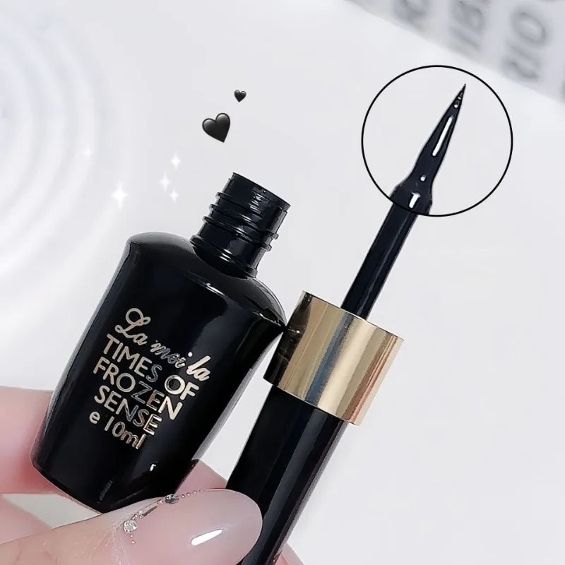 Long-lasting Black Gel Eyeliner Ultra-fine Hard-tipped Waterproof Liquid Eyeliner Pen Quick-Dry Durable Cosmetics Makeup Tool