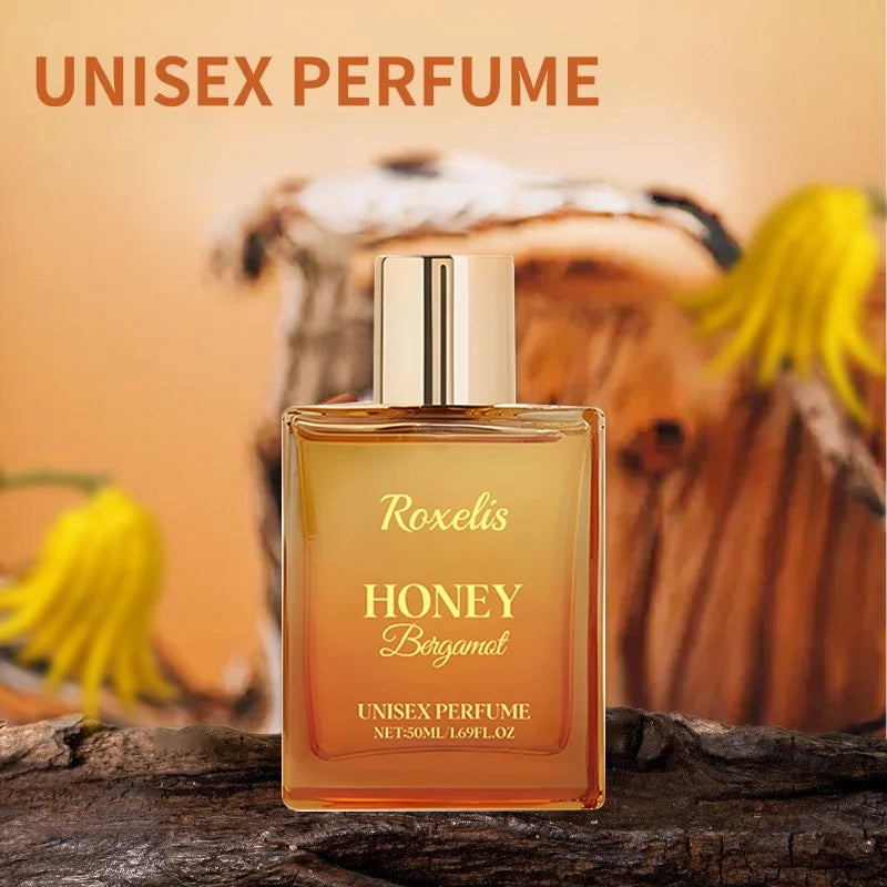Honey Bergamot Unisex Perfume Spray,Castor Oil Patchouli Mild Natural Clean Fresh Women Fragrance Mist,Charming Daily Men Scent