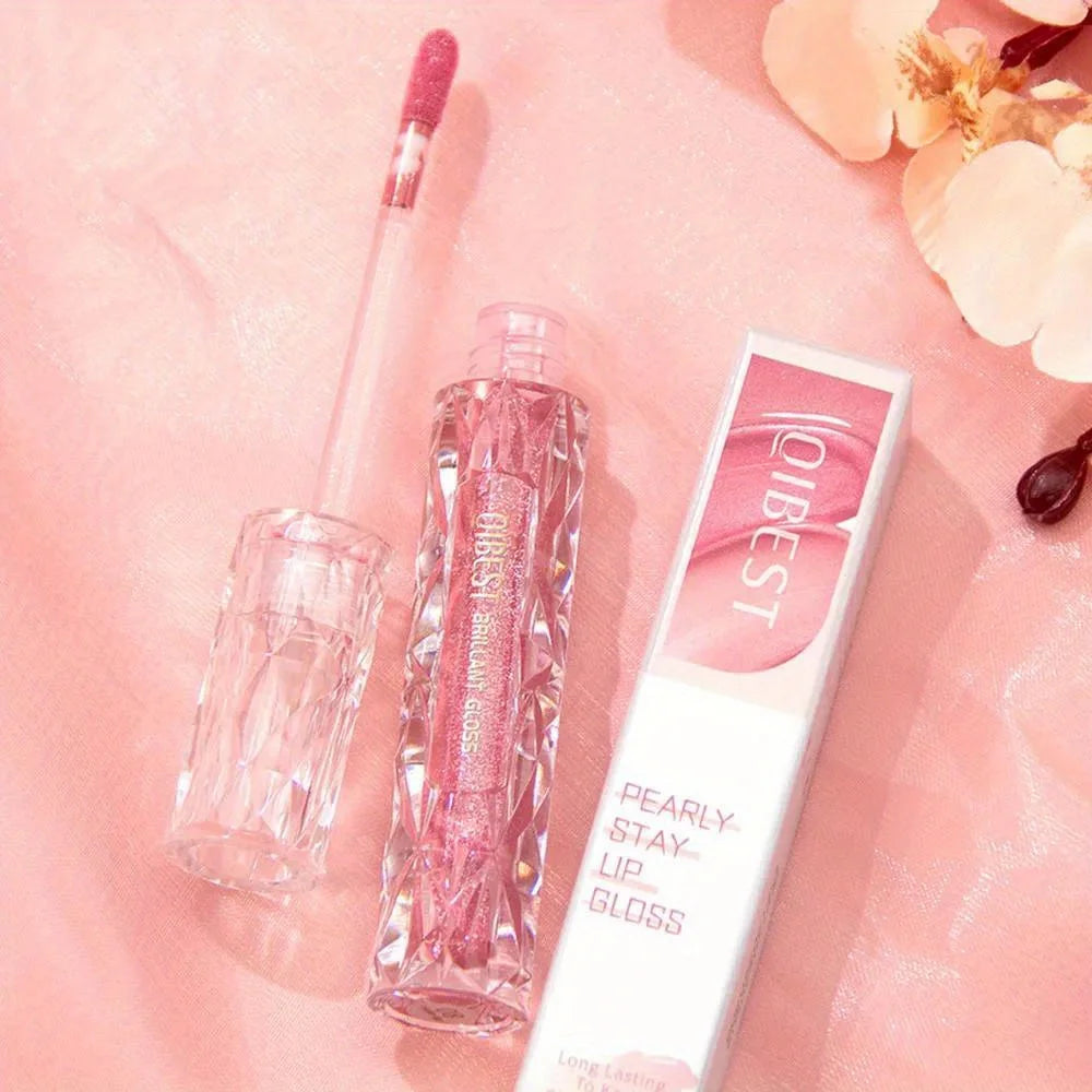 Diamond Liquid Lipstick Moisturizing Lasting Purple Sparkling Waterproof Lip Gloss Matte Glitter Lipstick Korean Makeup