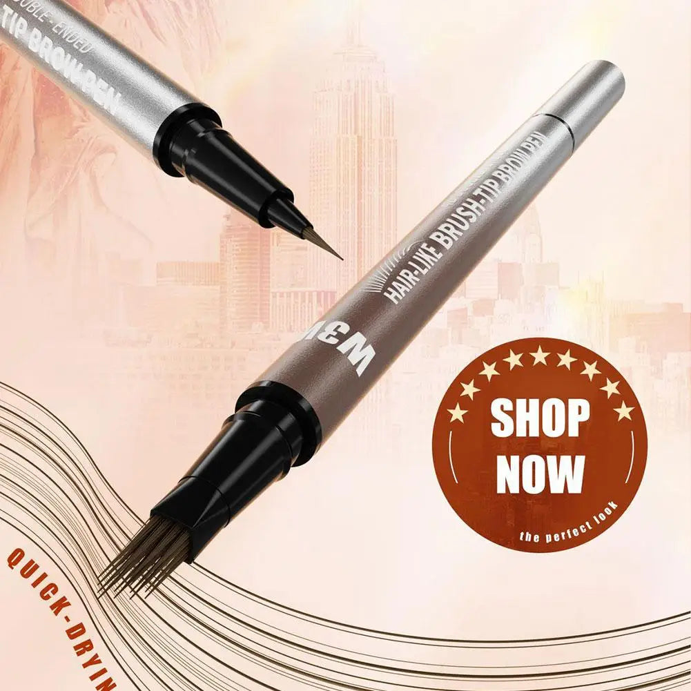 NEW Hair-Like Eyebrow Pencil 4D Micro-Sculpting Dual-Ended Eyebrow Pencil and Eyeliner Long-lasting Liquid Eyebrow Pen Like Real