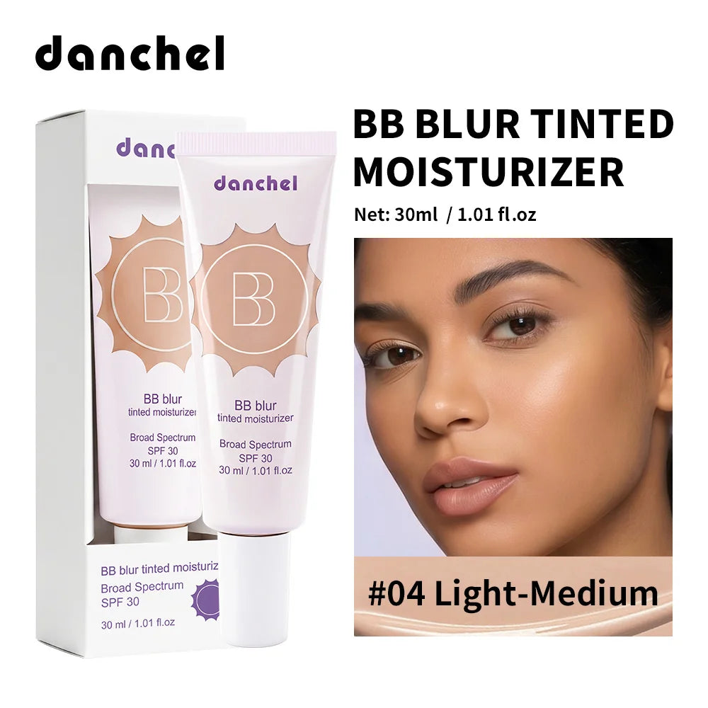 Matte Tinted Moisturizer BB Cream Long-Lasting Smooth Foundation Base Medium Coverage Blur Pores Even Skin Tone Non-greasy Makeu