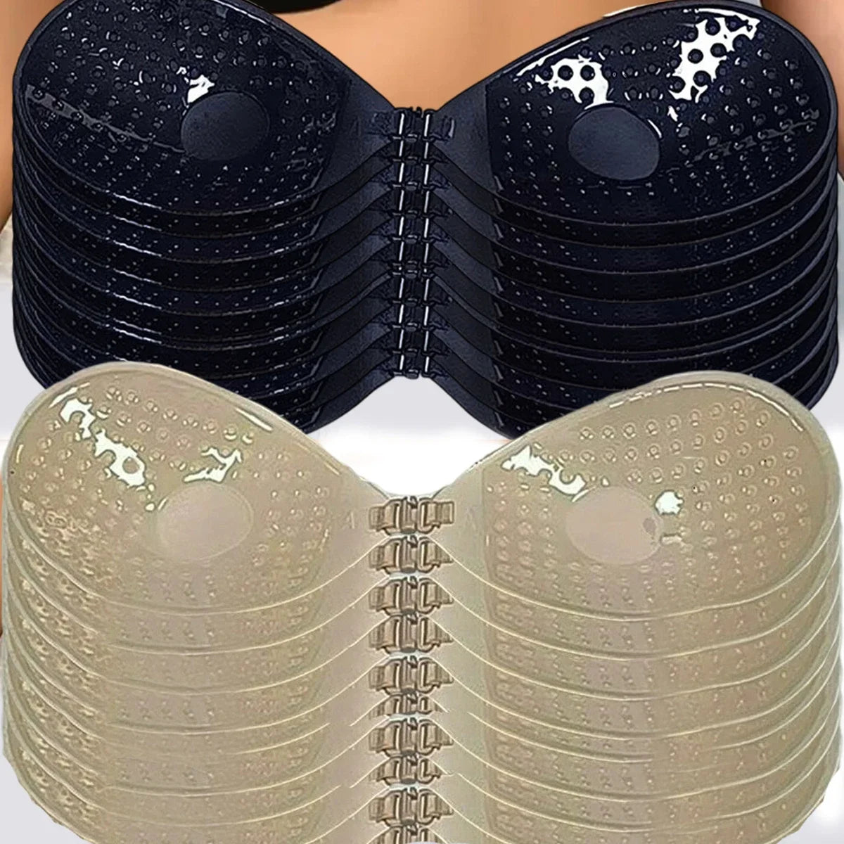 Women Invisible Bra Chest Stickers Summer Strapless Backless Underwear Lift Up Self Adhesive Bra Cover Silicone Breast Pad