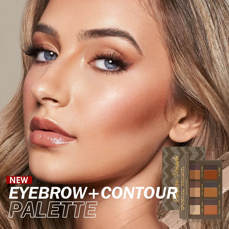 IMAGIC Eyebrow Pomade & Cream Contour Palette Multi-function  Natural Eyebrow Three-dimensional Contour Easy To Color Smoothly