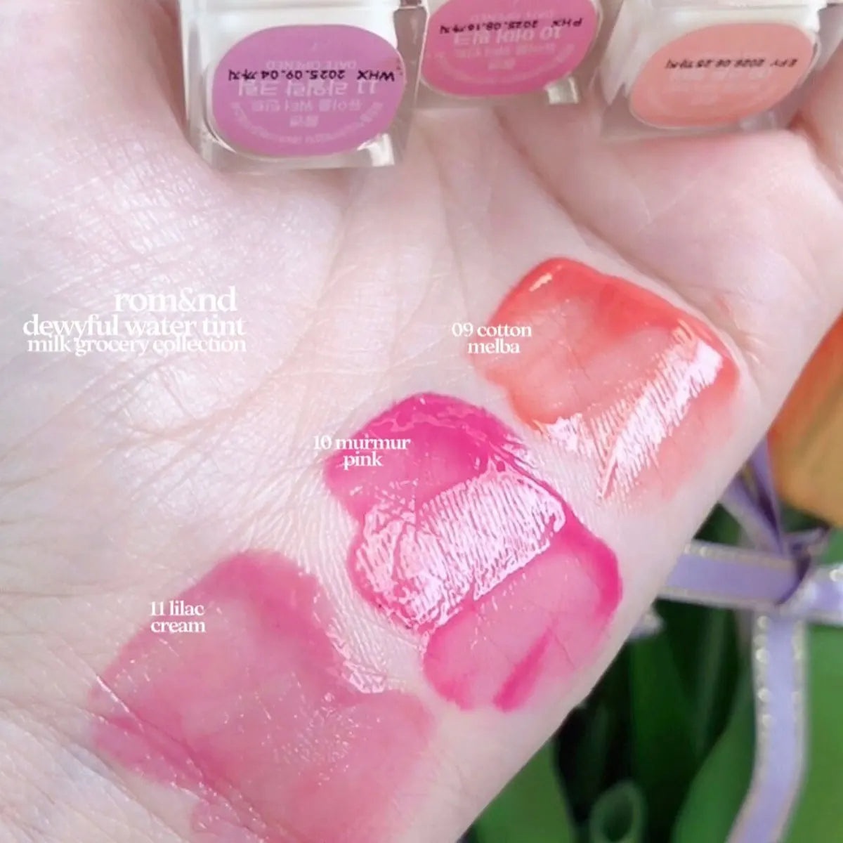 rom&nd DEWYFUL WATER TINT,Lightweight Hydrating,Sheer Glossy,Lip Gloss,Luxury Makeup,Korean Cosmetic,K-Beauty,Korean Makeup