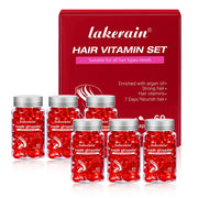 6pcs Moroccan Vitamin Oil Hair Care Essence Damaged Nutrition Repair Hair Splitting Improvement Treatment Products 60 Capsules