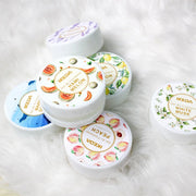 Car air freshener: Peach scented round gel air freshener | deodorizes odors | car fragrance | Long-lasting fragrance | for cars