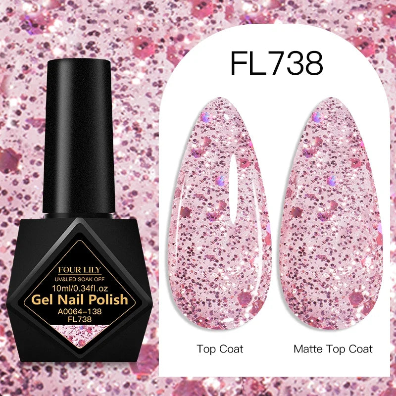 10ml Gel Nail Polish 162 Colors Nail Supplies Vernis Semi Permanent Nail Art Manicure Soak Off LED UV Gel Nail Varnishes Summer