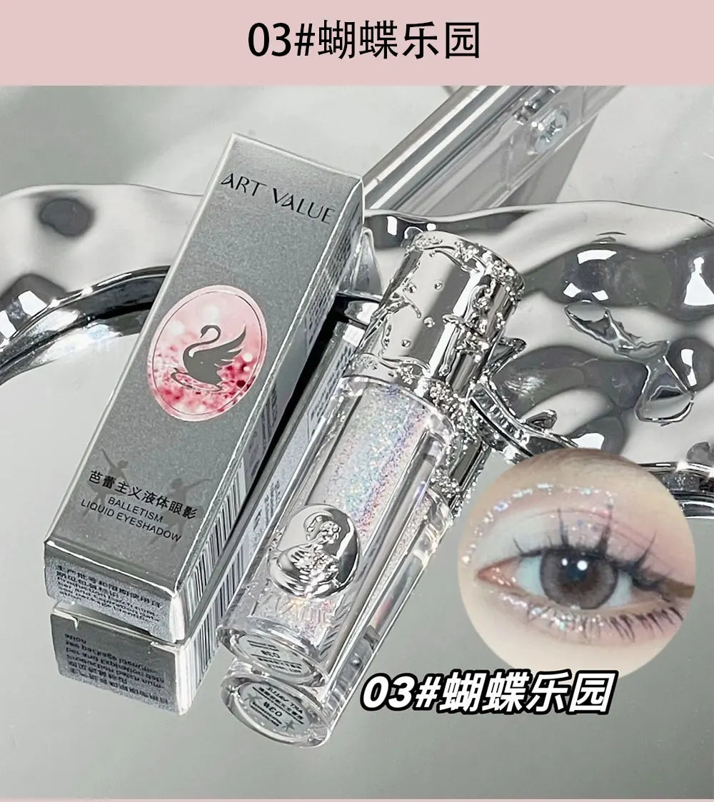 Liquid Glitter Eyeshadow Long Lasting Quick-Drying Gel-Based Eyeshadow For Creating High-Impact Multi-Dimensional Eye Looks