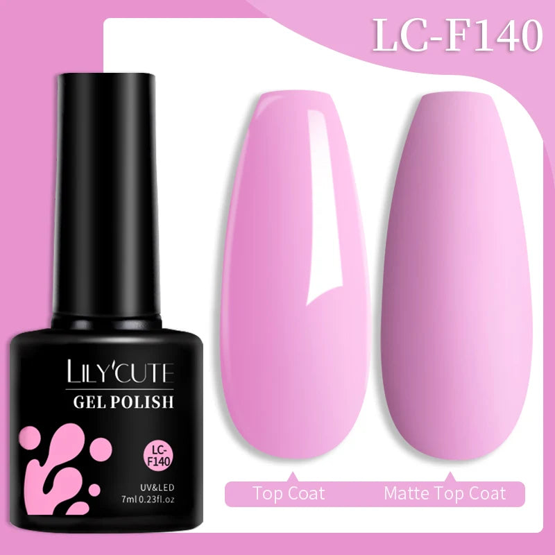 LILYCUTE 7ML Jelly Amber Gel Nail Polish Brown Crystal Translucent Dull Color Nail Art Gel Semi Permanent UV Gel Polish Varnish