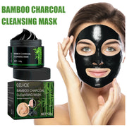 EELHOE Bamboo Charcoal Tear-Off Mask Deeply Remove Blackheads Cleaning Shrinking Pores Moisturizing Carbon Black Mud Facial Mask