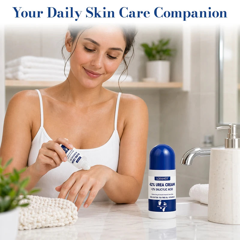 42% Urea Foot Cream+2% Salicylic Acid,Hand & Feet Care Stick,Moisturizing Anti Cracked Heel Cuticle Cream Roller For Dry Skin