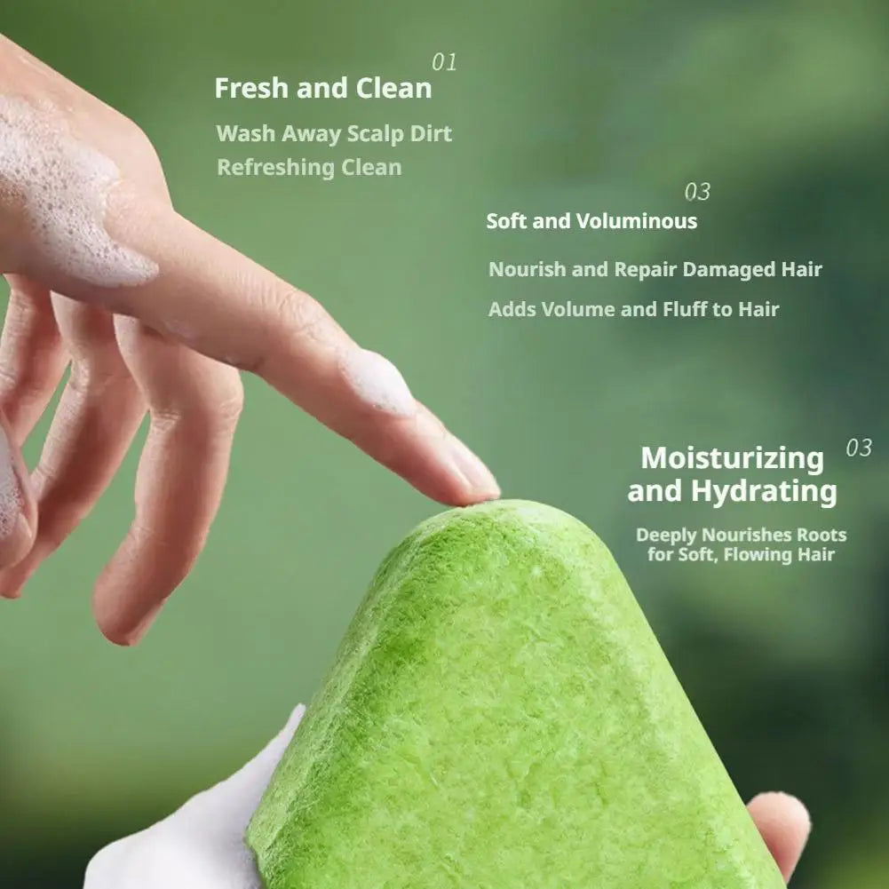 Natural Herbal Shampoo Soap Usman Grass Handmade Soap Hair Nourishing, Oil Control, Strengthen Hair Root Solid Shampoo