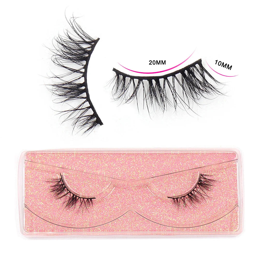 LEHUAMAO Half Eyelashes Natural Half Eye False Eyelashe Soft Wispy 3D Mink Lashes Eyelash Extension For Foxy Eye Sexy Eye Makeup