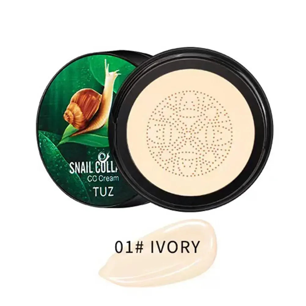 Mushroom Cc Cream Snail Collagen Air Cushion Face Beauty Concealer Cosmetic And Moisturizing Base Nourishing Makeup P9s2