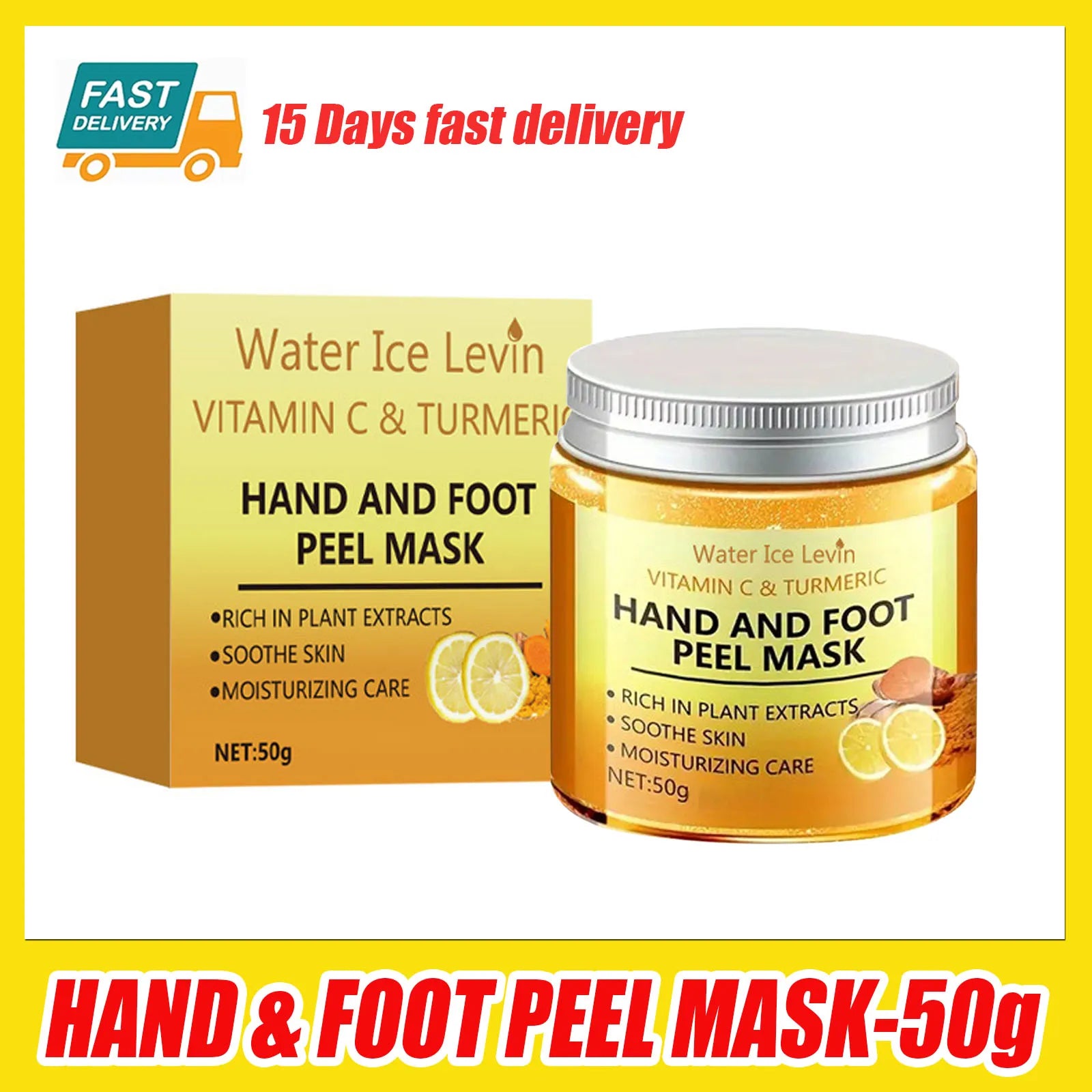 1/3/5/10 Pcs Vitamin C Turmeric Hand and Foot Skin Mask Moisturizing Exfoliating Hand Wax Cream Exfoliating Foot Skin Care