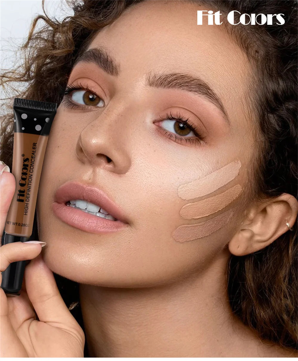 Concealer for Dark Skin Under Eye Corrector Waterproof Concealer Blemish Cover Contour Corrector Tube Concealer Melanin Makeup