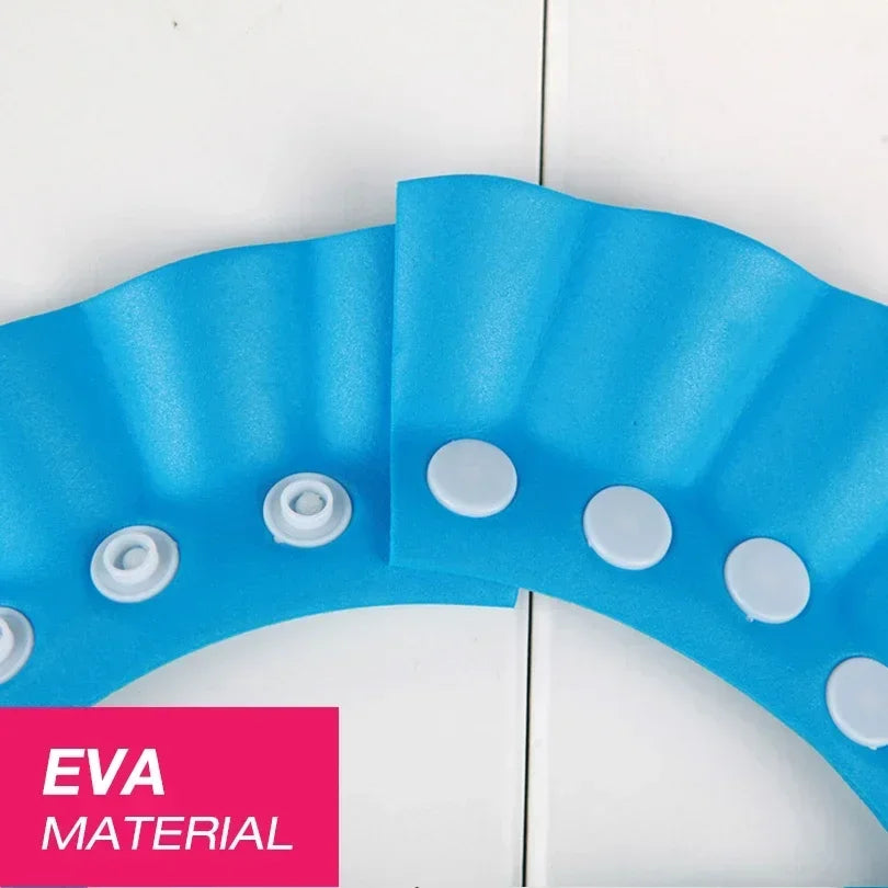 Adjustable Baby EVA Bath Shampoo Cap Waterproof Shower Visor Hat Anti-splash Hair Wash Shield Eye Ear Protection Bathing Hat for