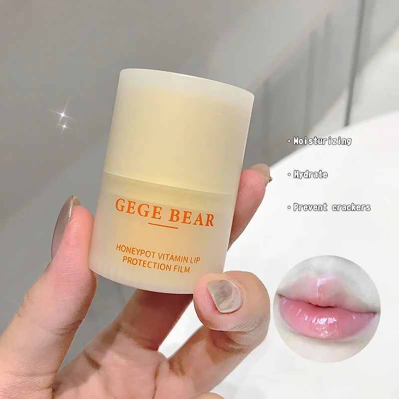 Gegebear Honey Pot Vitamin Lip Balm — Hydrating and Nourishing Formula for Soft, Plump Lips in Autumn and Winter