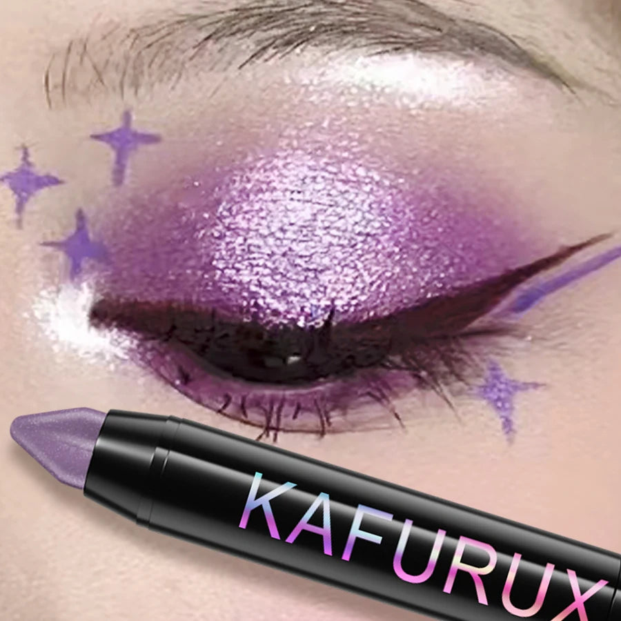 25 Colors 1PC Waterproof Eyeshadow Stick Long Lasting High Pigmented Shimmer Glitter Matte Brown Eye Shadow Korean Makeup Gifts