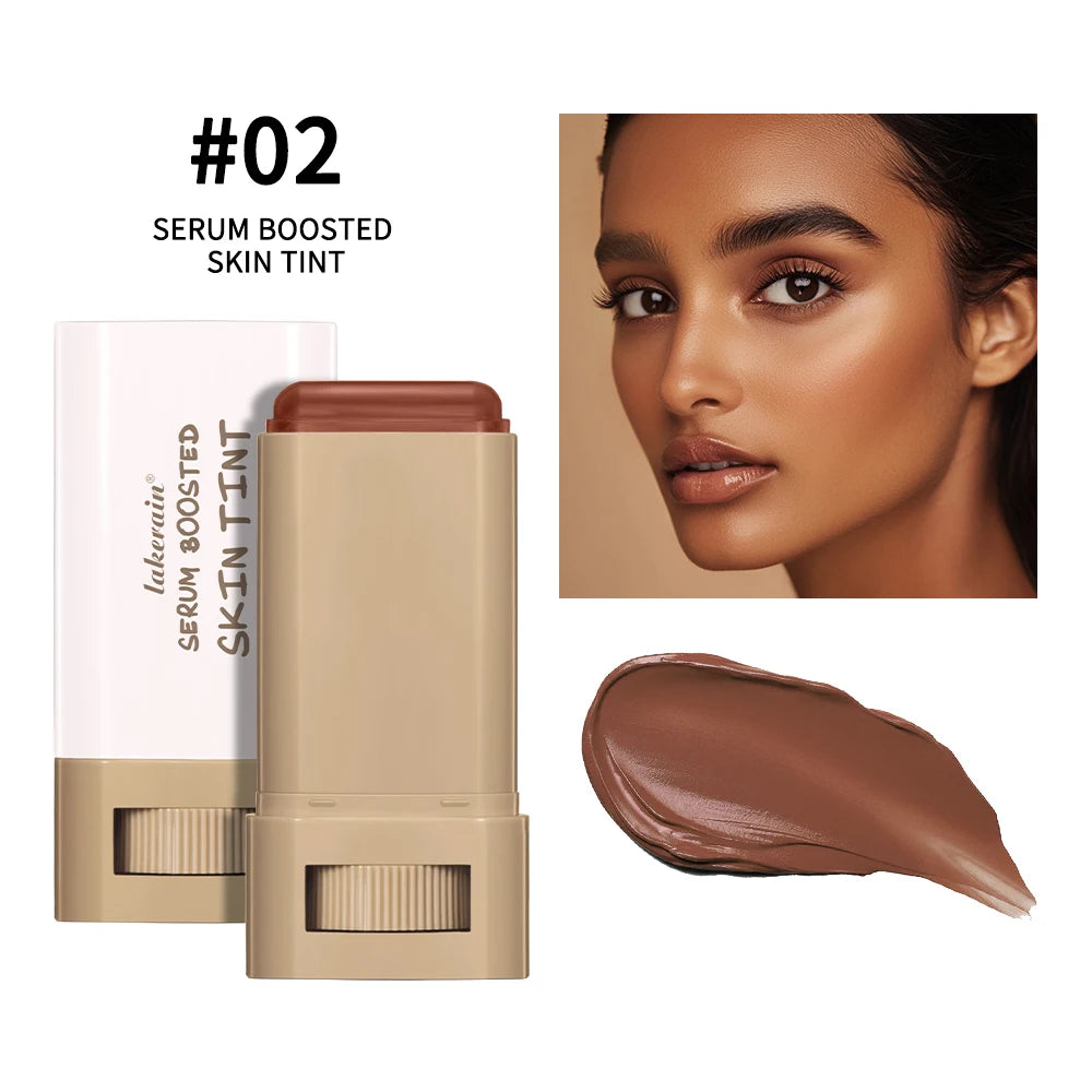 Lakerain Solid Tinted Moisturizing SerumB, Weightless, Breathable, Second-Skin Feel, Beauty Balm Serum Boosted Skin Tint Makeup