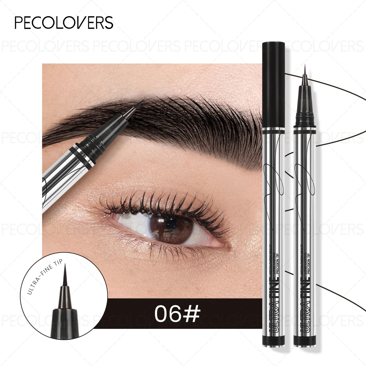 1PC Long-Lasting Waterproof Eyebrow Pencils - Precision Microblading Liquid Eyebrow Tattoo Pencils with Fine Tips for Sketching