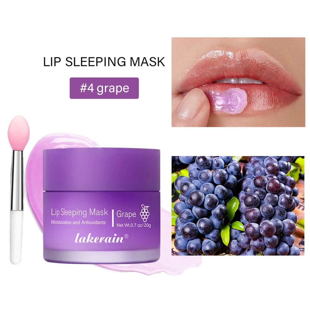 Lip Sleeping Mask Nourishing Overnight Lip Treatment Vitamin C Moisturizer Butter Hydrating Dry Flaky Lips Skin Care