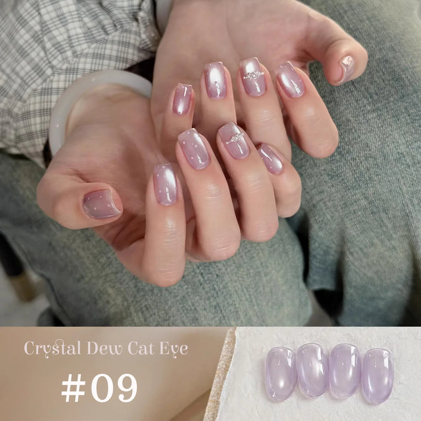1-9pcs TC Flow Light White Cat Eye Gel Nail Polish Ultra Shine Soak Off UV Gel Mirror Glass Cat Magnet Gel Varnish Nail Supplies