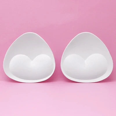 1Pair Sponge Push Up Bra Pads Set for Women Invisible Insert Swimsuit Bikini Breast Enhancers Chest Cup Pads Accessories