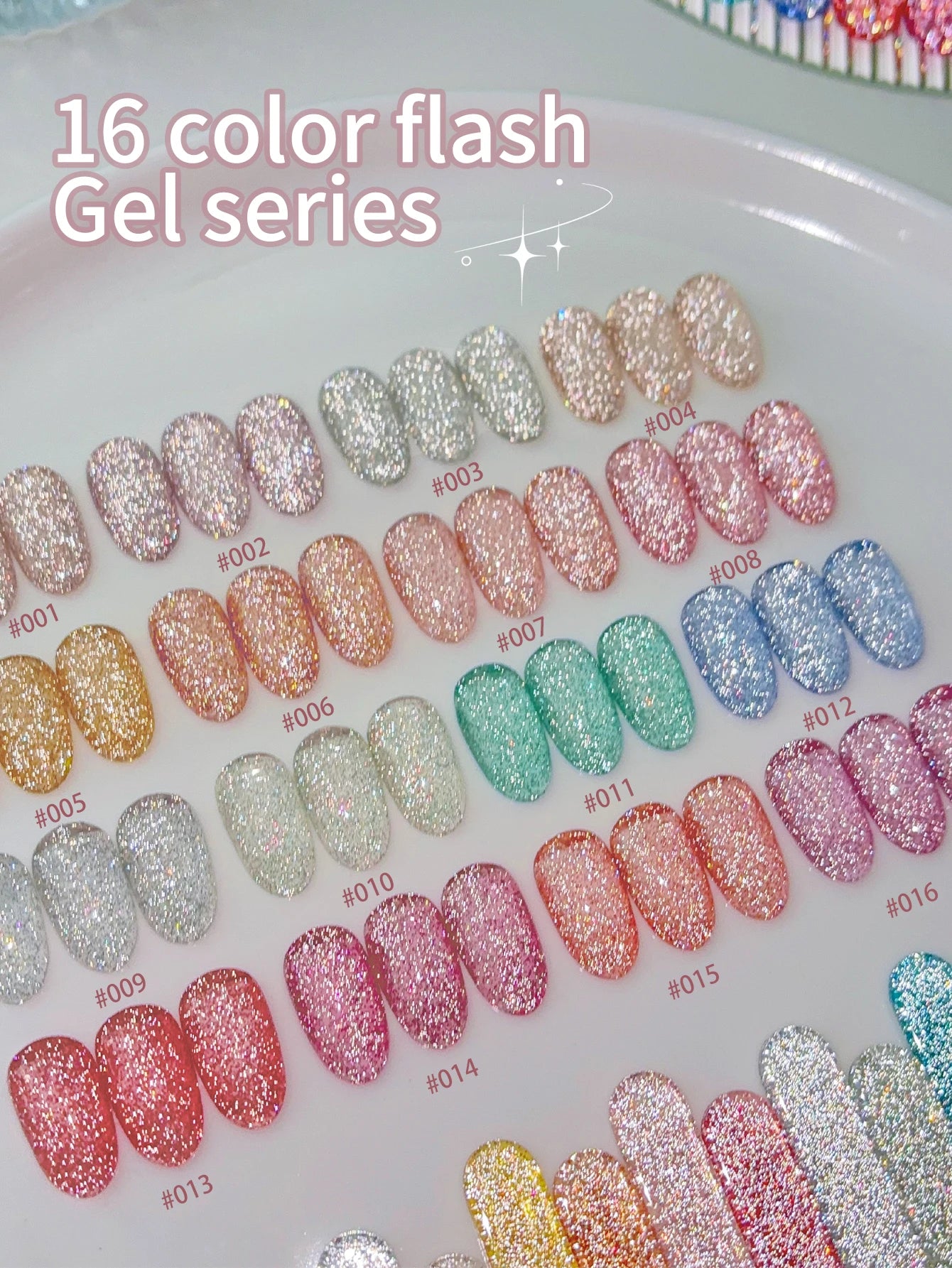 XEIJAYI 16Pcs 15ml Gel Nail Polish Set,UV LED Soaking Nail Gel, Semi-Permanent, DIY Salon Quality Nail Art Gel For Spring