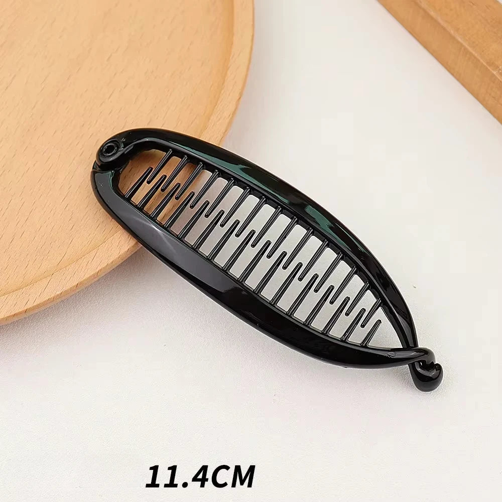 Matte Frosted Ponytail Banana Hair Clip Fish Shaped Hairpin Headband for Women Hair Accessories Twist Clamp Barrettes Headwear