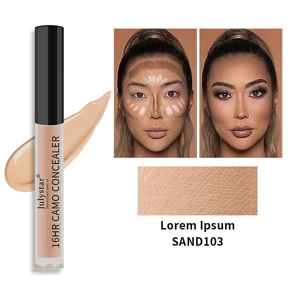 6 Colors Liquid Concealer Covering Moisturizing Control Oil Foundation Dark Circles Freckle Eyes Face Concealer Liquid Makeup