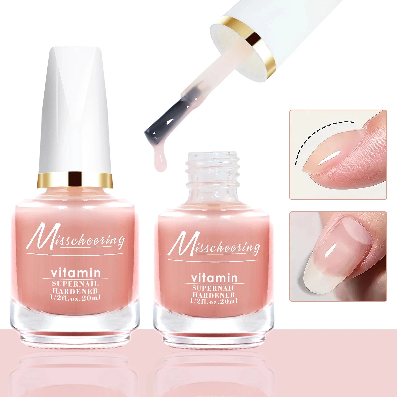 12/20ml Strong Nail Strengthener Calcium Protein Formula Strong Nails Hardener Protect Soft Thin Nails High Quality Repair Suppl