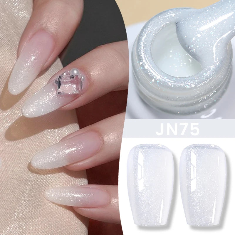 BORN PRETTY 10ml Translucent Color Gel Polish Jelly Nude Autumn Jelly Amber Semi Permanent UV Gel Nail Art Soak Off Gel Varnish