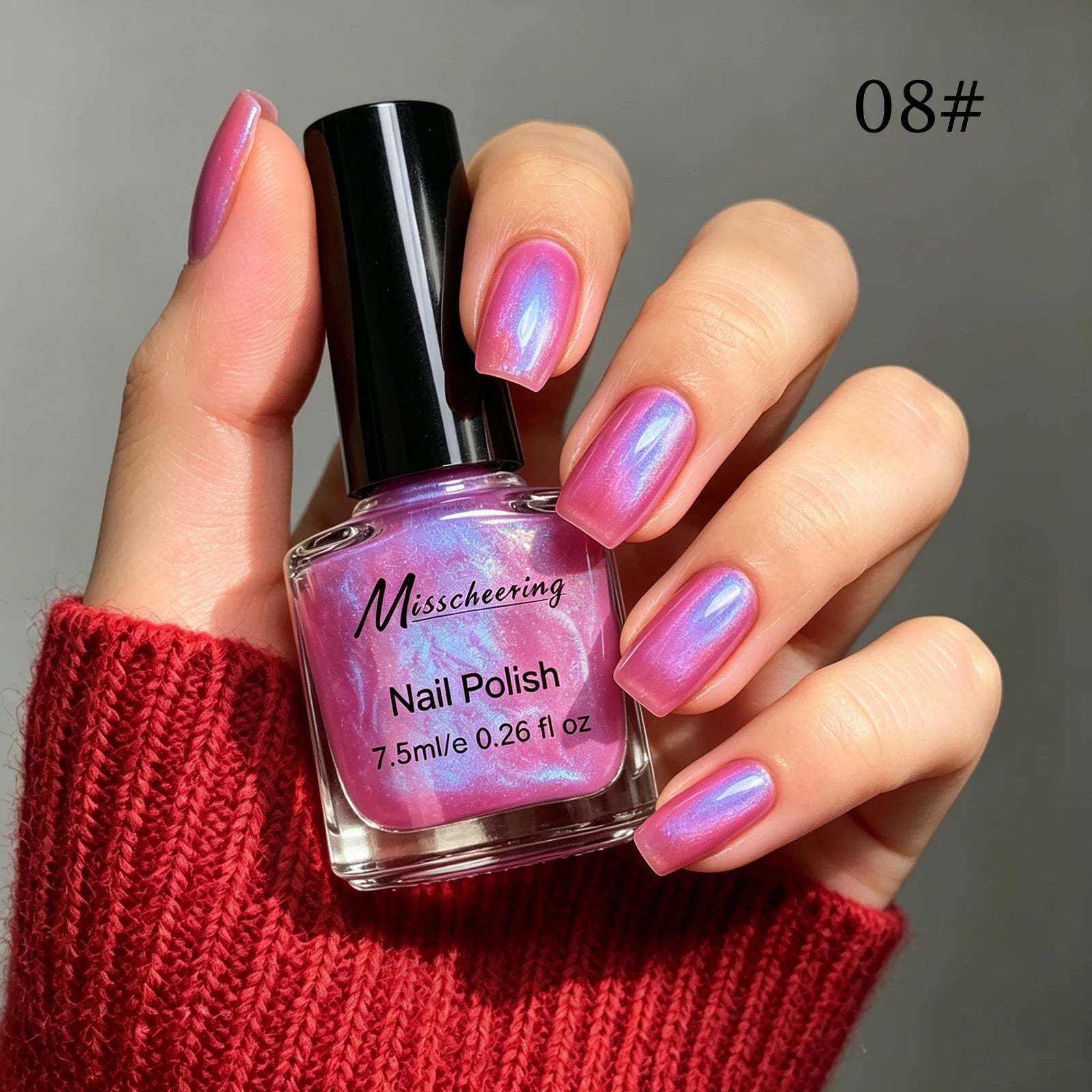 7.5ml Water-Based Nail Polish Pearlescent Non-peelable Long Lasting Quick Drying No Need of Lamp to Cure DIY Nail Polish