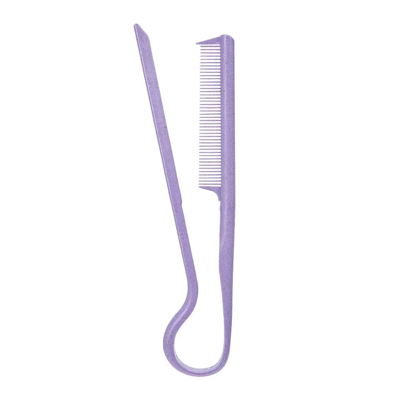 Portable Mini Barber HairbrushV-shaped Wheat Straw Flat Comb for Hair Straight Salon Hair Brush Straightner Hairdressing Comb