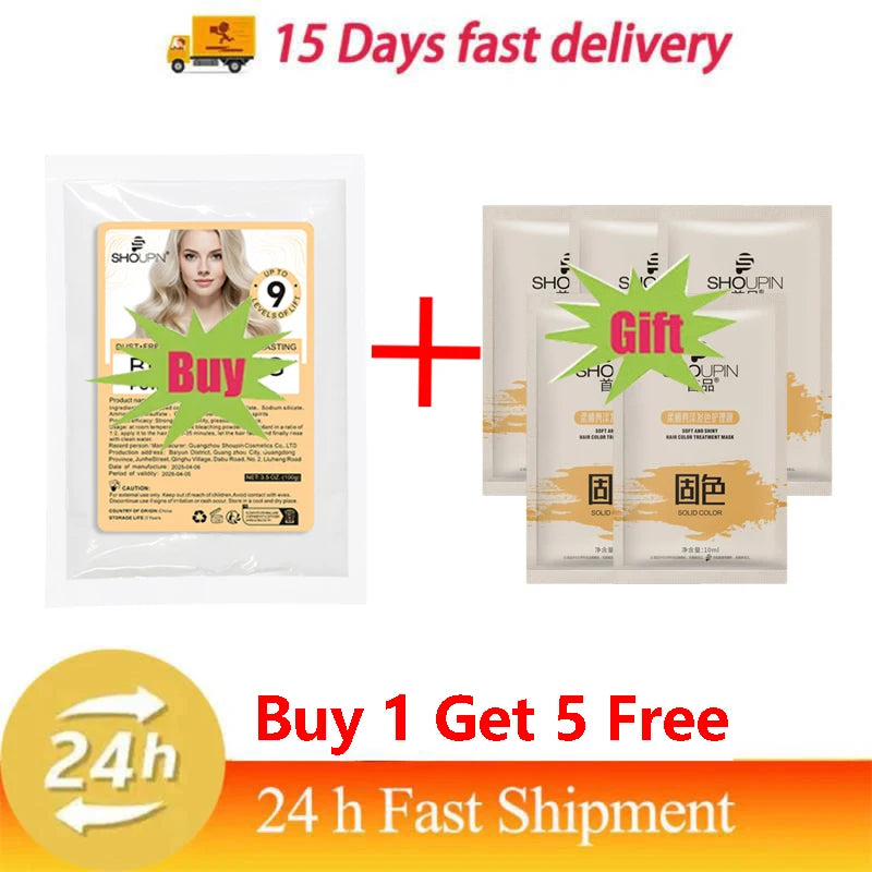 100g Natural Professional Health Hair Bleaching Agent Removes YellowColor Fixing Dye Hair Care Bleaching Non Irritating HairCare