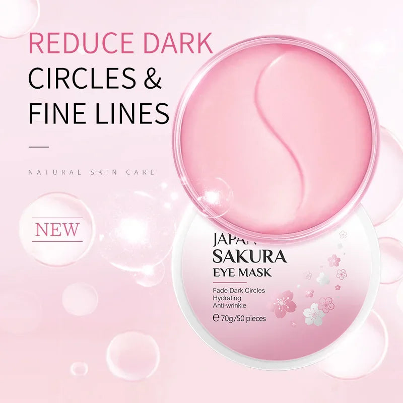 LAIKOU Japan Sakura or Snail  Eye Mask Fade Dark Circles Hydrating Moisturizing Care Eyes Mask Face Care Product