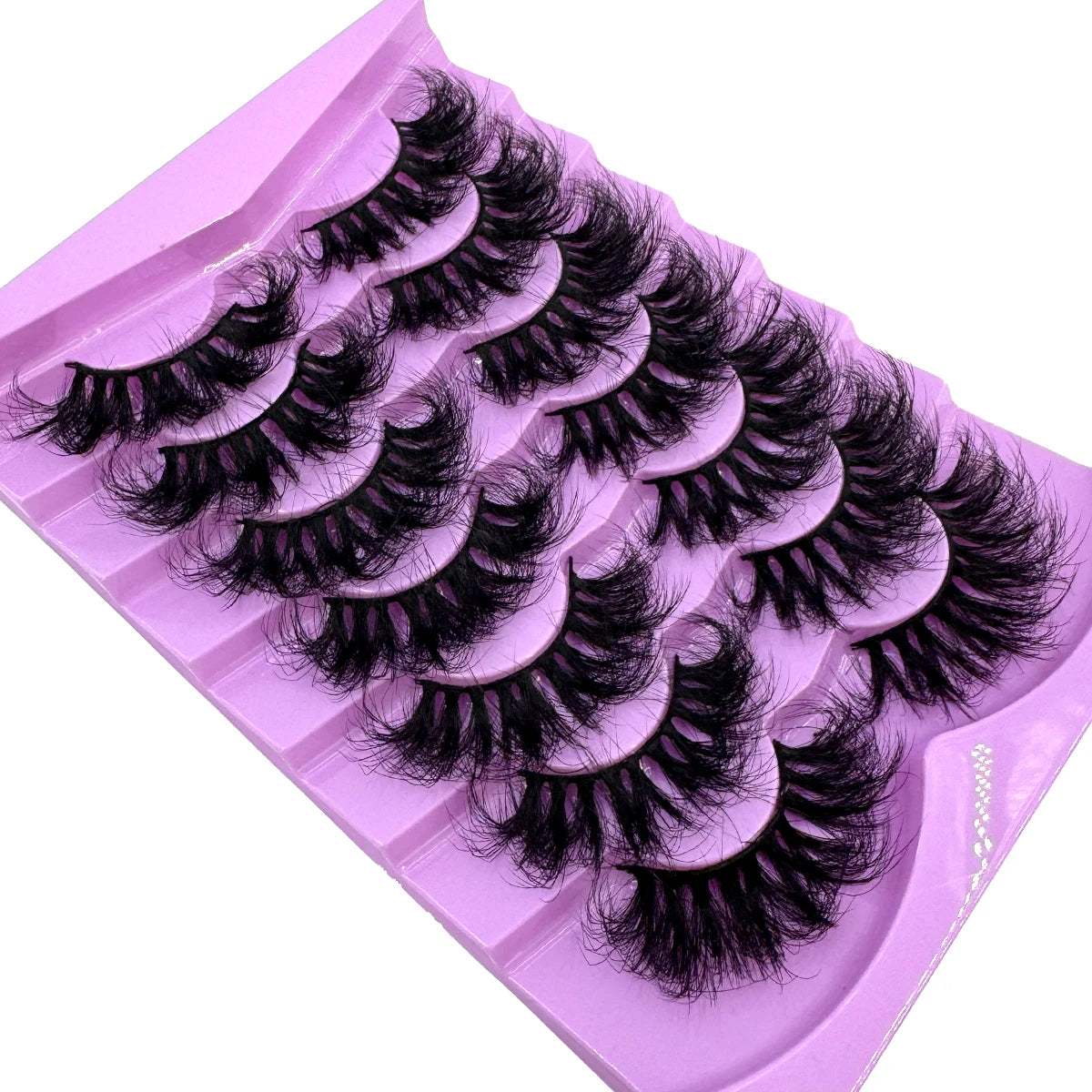 7 Pairs Fluffy Lashes 10-25mm 3D Mink Lashes Long Thick Natural False Eyelashes Wholesale Lashes Vendors Makeup Mink Eyelashes