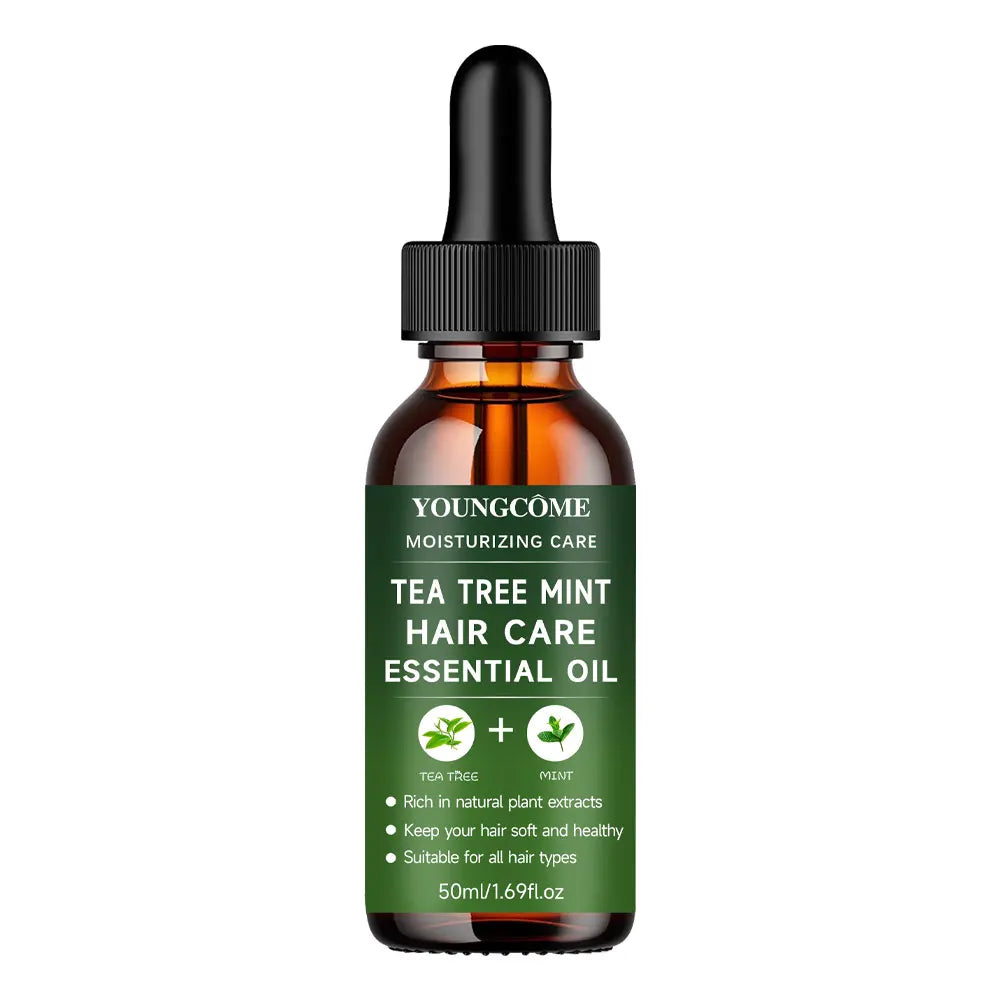 YOUNGCOME Tea Tree & Peppermint Hair Care Essential Oil: Natural Moisturizing & Nourishing Treatment for All Hair Types 2025