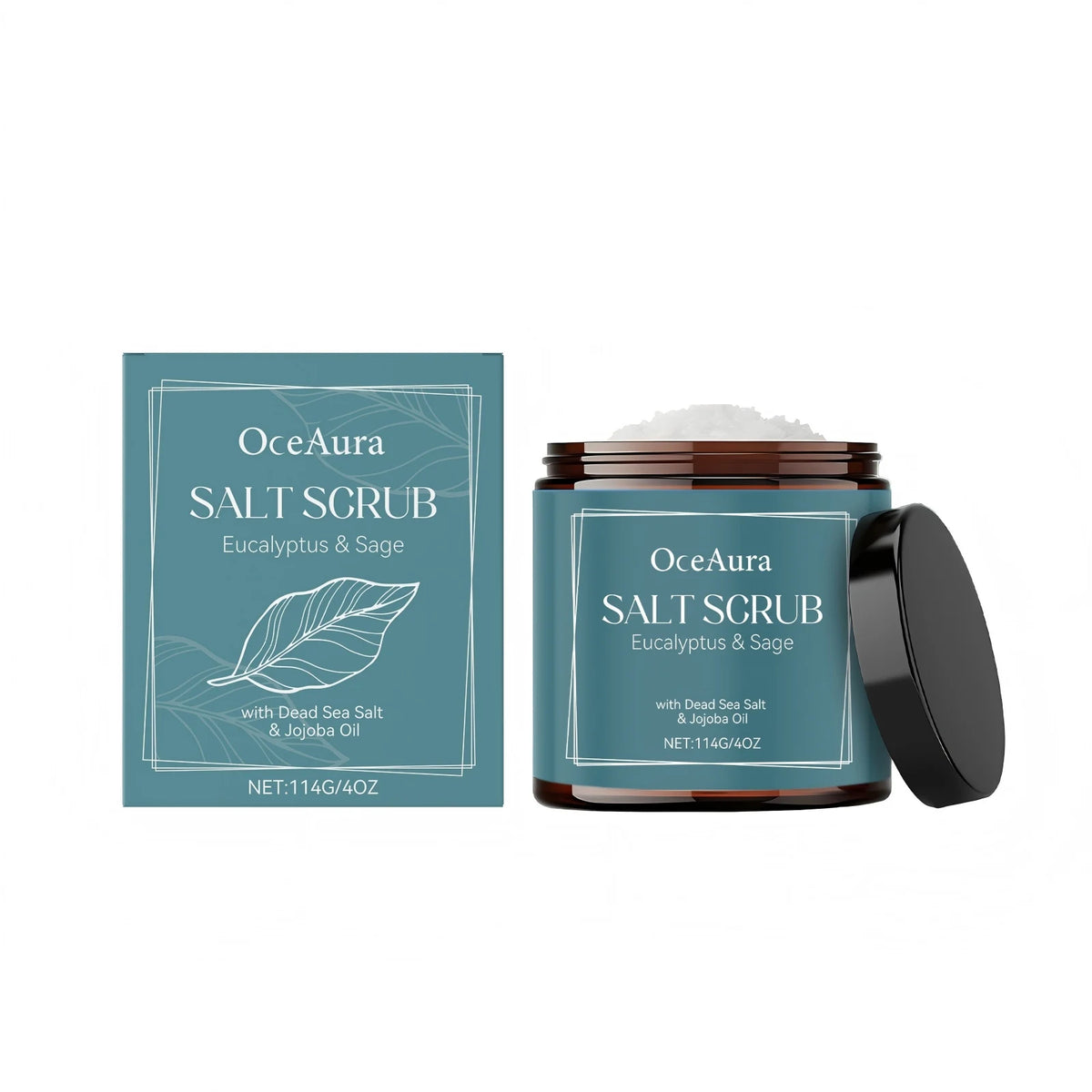 Dead Sea Salt Body Washing Scrubs Remove Dead Skin Care Professional Skin Cleaning Exfoliator Jojoba Oil Bath Body Scrub 114g